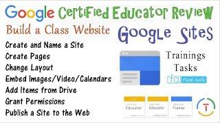 New Google Sites: Build a Class Website