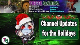 Thete Gaming Channel Message Regarding Holiday Plans