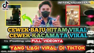 CEWEK BAJU HITAM VIRAL - CEWEK KACAMATA VIRAL DI TIKTOK