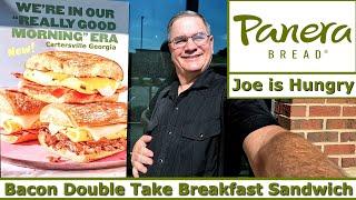 Panera Bread New Bacon Double Take Breakfast Sandwich Review | Joe is Hungry ️