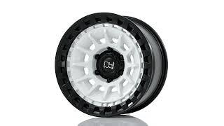 Black Rhino Barrage -  BR009 - 17X8 -  Gloss White on Matte Black