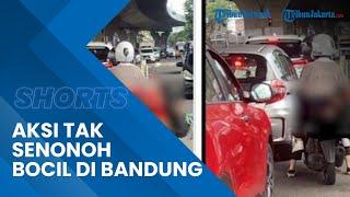 Detik-detik Aksi Tak Senonoh 2 Bocil di Kota Bandung Pegang hingga Cium Area Sensitif Pemotor Wanita