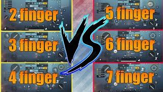 2 finger VS 3 finger VS 4 finger VS 5 finger VS 6 Finger VS 7 finger ll Pubg mobile(Remake)