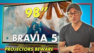 Installing Sony's BIGGEST TV! 98 Inch Sony Bravia 5 Mini LED 98XR50
