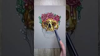 golden  skull #shorts #viral #art #youtuber