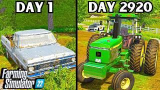 I Spent 8 Years Starting A Family Farm From $0 And A Truck? | Farming Simulator 22