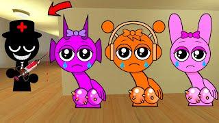 Sprunki Durple And Oren And Pinki Wants me to Help Them but VS Mr.Black Doctor in Garry's Mod