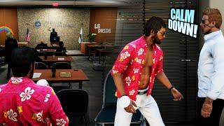 Nino Loses His Mind During The PD Meeting | NoPixel RP | GTA RP