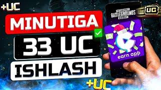 MINUTIGA +33 UC ISHLASH // PUBG MOBILEDA KUNIGA TEKIN UC ISHLASH SIRI