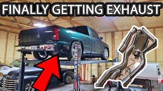 Slammed NBS GMC Sierra Finally Getting Catback Exhaust From Speed Engineering