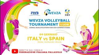 WEVZA VOLLEYBALL TOURNAMENT U16W: ITALY vs SPAIN