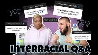 JUICY INTERRACIAL COUPLE TAG | Q&A & ASSUMPTIONS MUKBANG STYLE | *CLICK IF YOU'RE NOSEY*