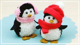 Pom Pom Penguins Making / DIY NataliDoma