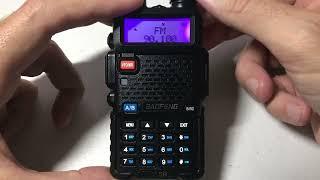 BAOFENG UV-5R | How to use the FM Radio