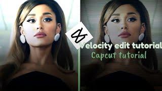 How to do velocity edit using only capcut