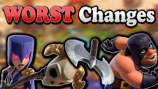 Top 10 WORST Balance Changes in Clash Royale History