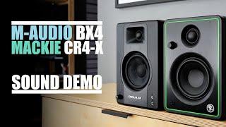 Mackie CR4-X  vs  M-Audio BX4  ||  Sound Demo