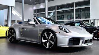 The New 2025 Porsche 911 Carrera Cabriolet in GT Silver | Walk Around |