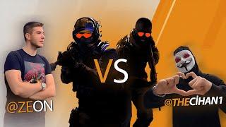 ZEON İZLEYİCİSİ İLE CS:GO'DA VS ATIYOR !! ÇOK SİNİRLENDİ !!! @thecihan1