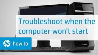 What to do When Your Computer Won't Start - From the Desktop with Kevin & Randy | HP Support