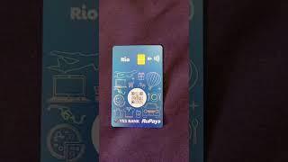 Rio Yes Bank Rupay Physical Credit Card Lifetime Free