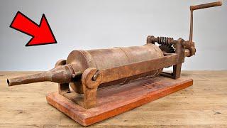 Sausage Stuffer Restoration - Antique Butcher Tool