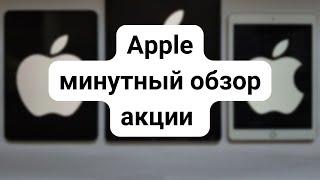 Apple  минутный обзор акций