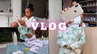 VLOG: DIY TIE DYE SWEATSUIT + UNBOXING (fr)