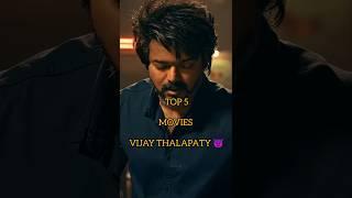 TOP 5 MOVIE Vijay Thalapathy #shorts #youtubeshorts #viralshorts