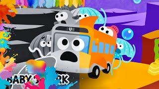 Baby Shark Bus | ‪Let's Draw and Color With  Pinkfong | Songs for Children | Kids Songs