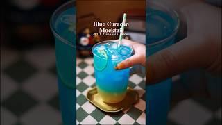 Blue Curaçao Mocktail #drink #mocktail #soda #cafe