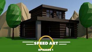 Speed Art - Modern House | Speed Art (Cinema4D)