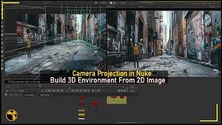 Camera Projection in Nuke | Build 3d Environment From 2D Image