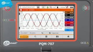 Sonel PQM 707 – Live Diagnosis Mode with a power quality analyser