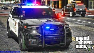 Playing GTA 5 As A POLICE OFFICER City Patrol| LAPD|| GTA 5 Lspdfr Mod| 4K