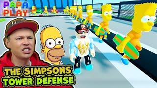 Ральф и Барт защищают Спрингфилд в The Simpsons Tower Defense