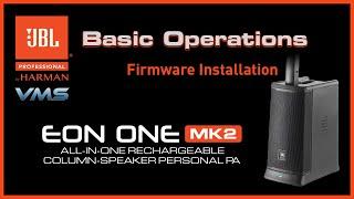 JBL EON ONE MK2 Column PA | Updating the Firmware