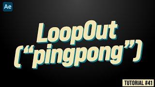 After Effects loopOut "PingPong" Expression | Adobe Tutorial