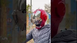 Iron Man Bike Helmet #shorts #ironman #viral