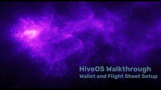 HiveOS Walkthrough - Wallet and Flight Sheet Setup