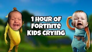 1 HOUR OF FORTNITE KIDS CRYING AND RAGING!  (FUNNY)