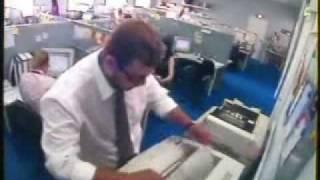 Man Loses Temper with Printer