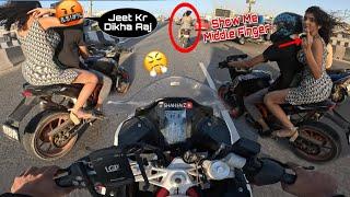 Cute Girl Show Me Middle Finger |@PRORIDER1000AgastayChauhan Is No More | Reality Of These Girl