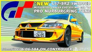 *NEW* GT7 SWAPPED Mitsubishi Lancer Evo VIII MR GSR '04 Pro Tune | Nurburgring LS7 | Gran Turismo 7