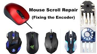 How To Fix a Jumpy Mouse Scroll [Encoder Repair/Disassembly] (DIY Mouse Scroll Wheel Repair)