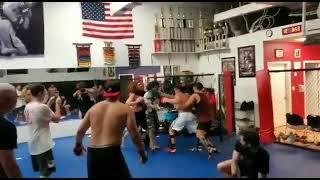 fight breaks out at american top team sunrise