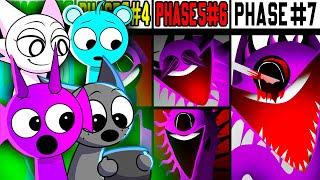 Sprunki Incredibox Durple & Wenda & Sky & Gray React to NEW PHASE 7 All Phases in Incredibox Sprunki