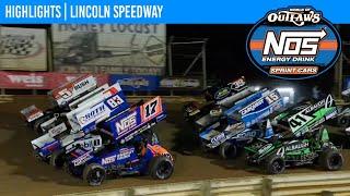 World of Outlaws NOS Energy Drink Sprint Cars | Lincoln Speedway | October 12, 2024 | HIGHLIGHTS