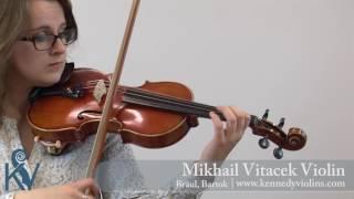 The Mikhail Vitacek Violin – excerpt of Brâul from Romanian Folk Dances | KV