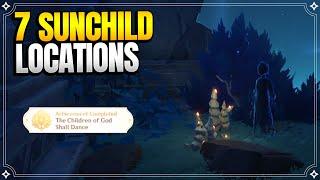 7 Sunchild Locations | The Phaethons' Syrtos Sequel | World Quests and Puzzles |【Genshin Impact】